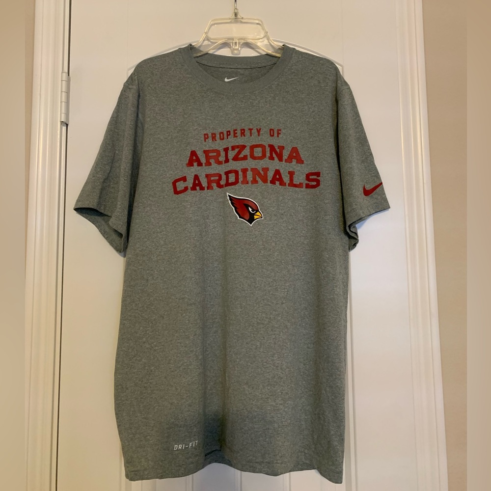 LIKE NEW l Arizona Cardinals Dry Fit Grey Nike Short Sleeve T-Shirt l Medium
